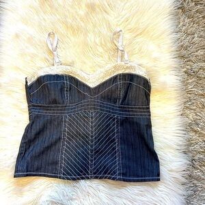 Denim Corset top